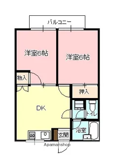 チアフルハウスナカシマ【203号室】の間取り