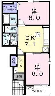 アバンツァート・ハイム A【1階】の間取り