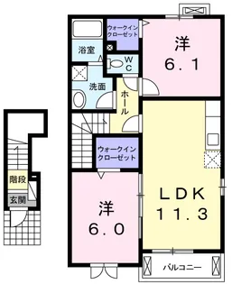 グリーンブリーズ【2階】の間取り