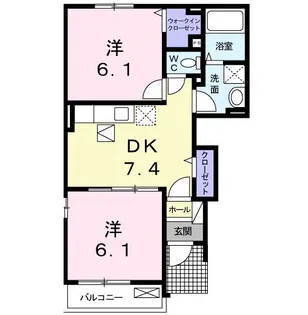 シーサイドスクエアーⅠ【1階】の間取り