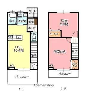 ルミエールⅡ【112号室】の間取り