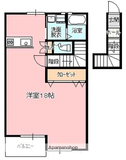 メゾンガリピヨ・アルファ【203号室】の間取り