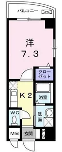 クラールアヴェニュー【2階】の間取り