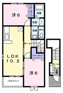 グレースカントリーⅡ【2階】の間取り