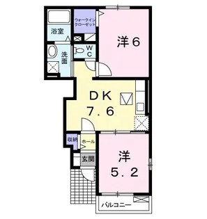 フォーリスト クスジⅢ【1階】の間取り