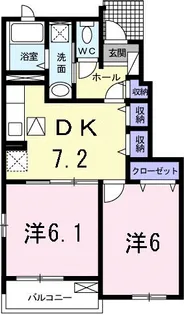 イルマーレ A【1階】の間取り