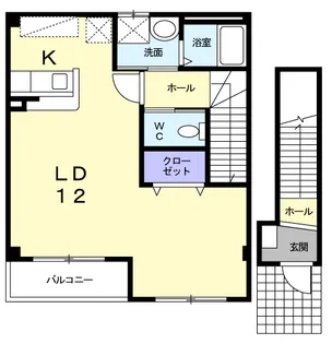 グランツ広【2階】の間取り