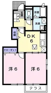 カーサ・プラシード【1階】の間取り