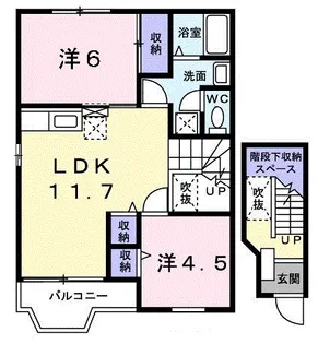 クレストール21【2階】の間取り