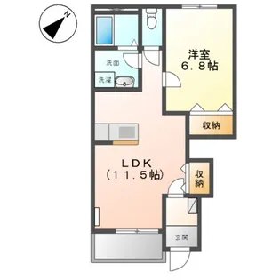 メイプル【1階】の間取り