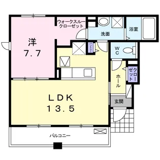 ボヌール A【1階】の間取り