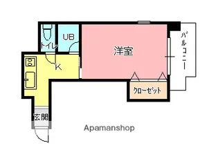 岡本マンション【402号室】の間取り