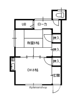 石原アパート【201号室】の間取り