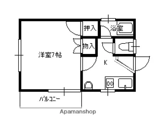 メイセイハイム仁方【2階】の間取り