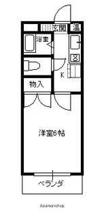 レジデンス西中央【302号室】の間取り