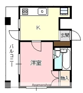 メゾンロイヤル【801号室】の間取り