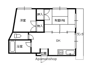白島2NDビル【203号室】の間取り