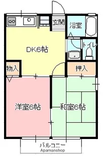 ハイム大道田【102号室】の間取り