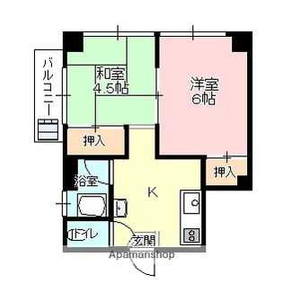 前田アパートA【301号室】の間取り