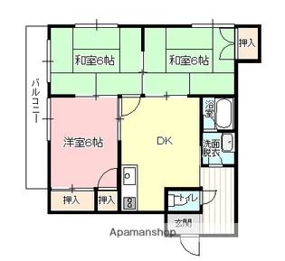 前田アパートB【301号室】の間取り