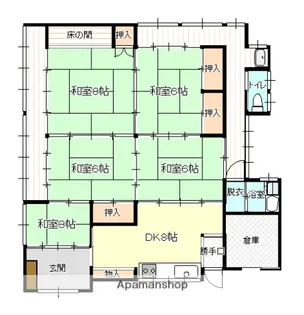 広島県江田島市大柿町飛渡瀬【一戸建】の間取り