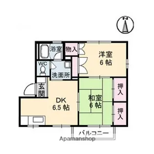 フレグランス瀬戸見A棟【102号室】の間取り