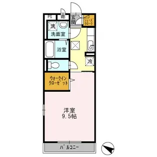 グラッサ新広【3階】の間取り