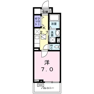 BELLE FONTAINE【1階】の間取り