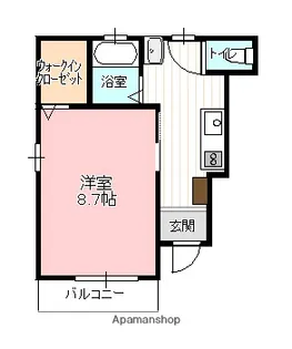 ライフメント中町【101号室】の間取り