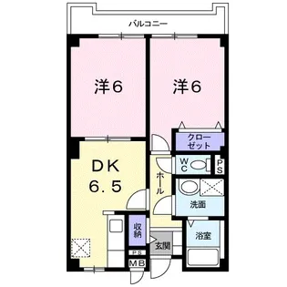 フレグランス焼山【2階】の間取り
