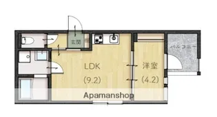 サルース【3階】の間取り