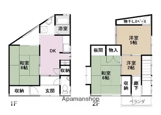広島県江田島市江田島町小用2丁目【一戸建】の間取り
