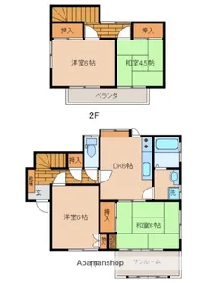 広島県呉市西谷町【一戸建】の間取り