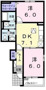 イルマーレ C【1階】の間取り