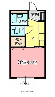 FAIRWINDS I【203号室】の間取り