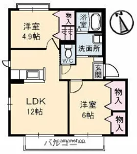 シーサイド ドミトリー 壱番館【1階】の間取り