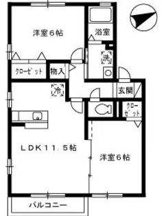 エーデルハイム【2階】の間取り