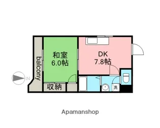 広島県広島市西区南観音7丁目【マンション】の間取り