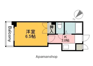 ジュネス九軒町【2階】の間取り