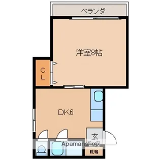 広島県広島市中区西十日市町【マンション】の間取り