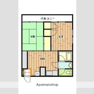 広島県広島市西区大宮1丁目【マンション】の間取り