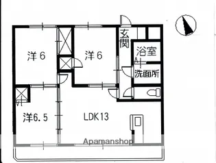 広島県安芸郡府中町鶴江1丁目【マンション】の間取り