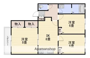 広島県広島市西区己斐上1丁目【アパート】の間取り