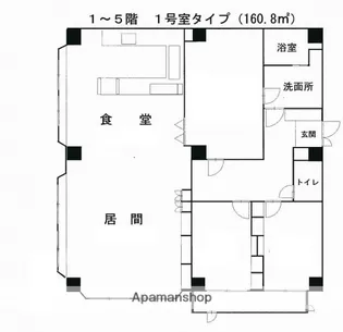 広島県広島市南区大須賀町【マンション】の間取り