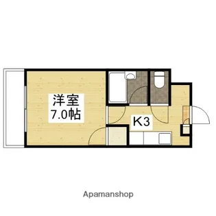 広島県広島市安佐南区上安2丁目【マンション】の間取り
