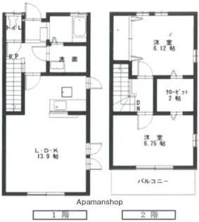 広島県広島市安佐南区山本5丁目【アパート】の間取り