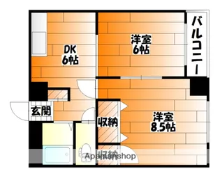 広島県広島市中区舟入南3丁目【マンション】の間取り