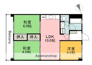 広島県広島市安佐南区中筋3丁目【マンション】の間取り