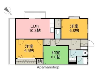 広島県広島市安佐南区上安1丁目【マンション】の間取り