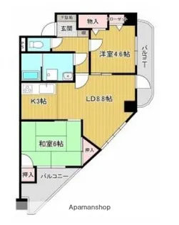 広島県安芸郡府中町柳ケ丘【マンション】の間取り